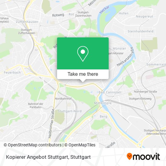 Карта Kopierer Angebot Stuttgart