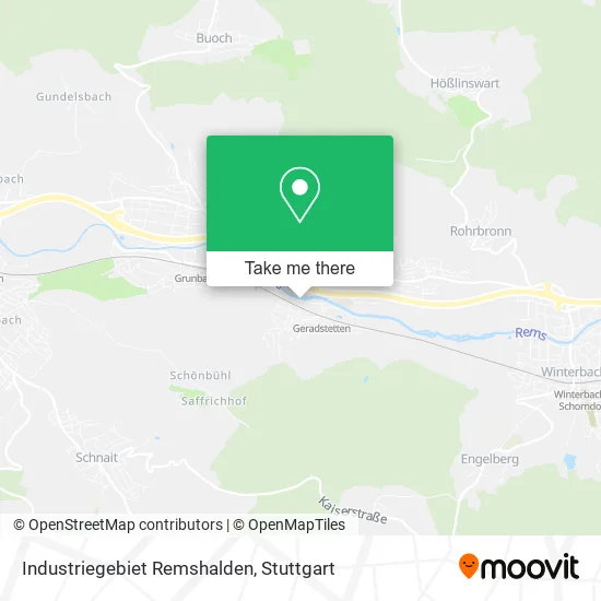 Карта Industriegebiet Remshalden