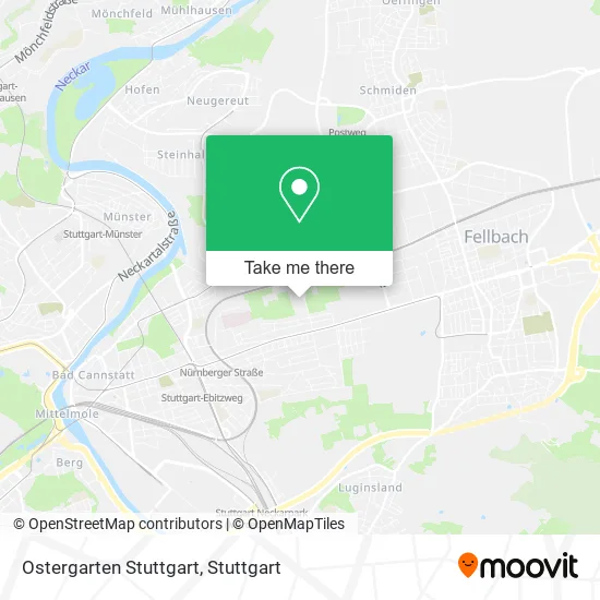 Ostergarten Stuttgart map