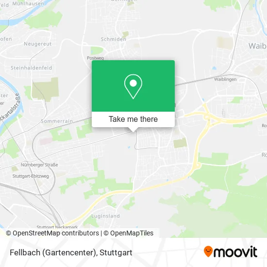 Карта Fellbach (Gartencenter)