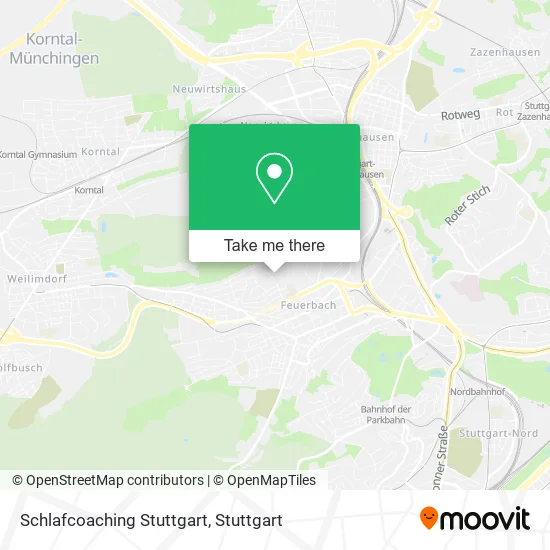 Карта Schlafcoaching Stuttgart