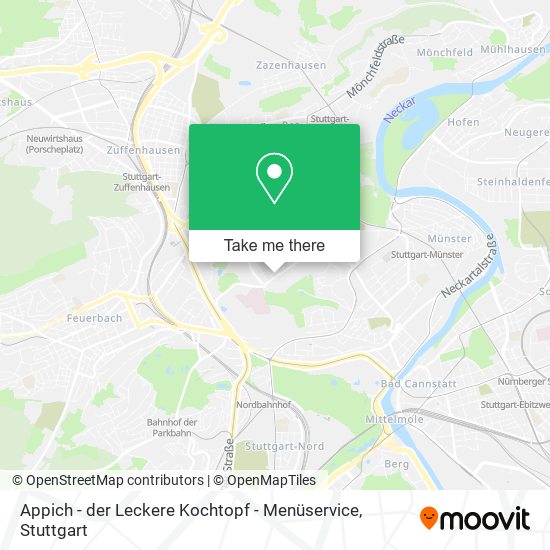 Карта Appich - der Leckere Kochtopf - Menüservice