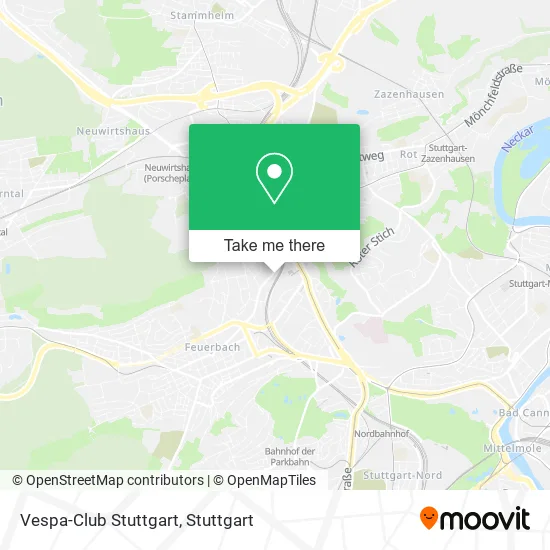 Карта Vespa-Club Stuttgart