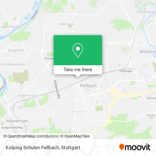 Карта Kolping Schulen Fellbach
