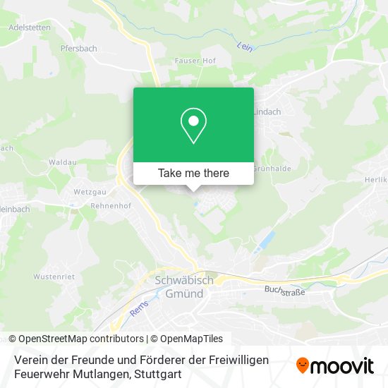 Карта Verein der Freunde und Förderer der Freiwilligen Feuerwehr Mutlangen