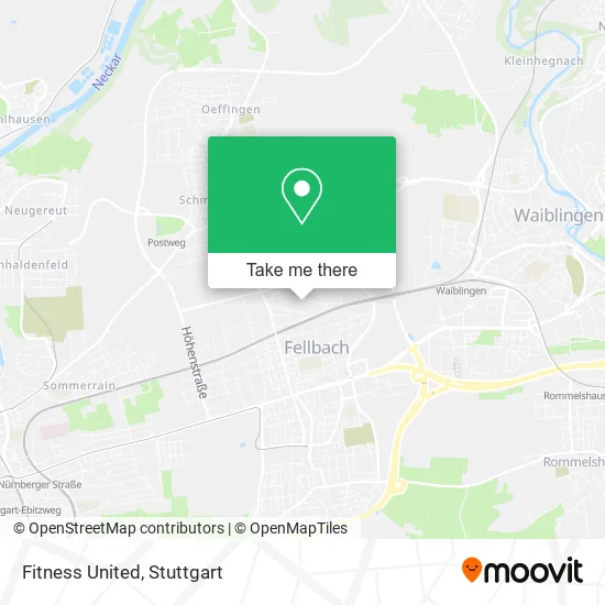 Fitness United map