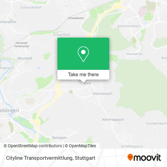 Карта Cityline Transportvermittlung