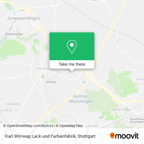 Karl Wörwag Lack-und Farbenfabrik map