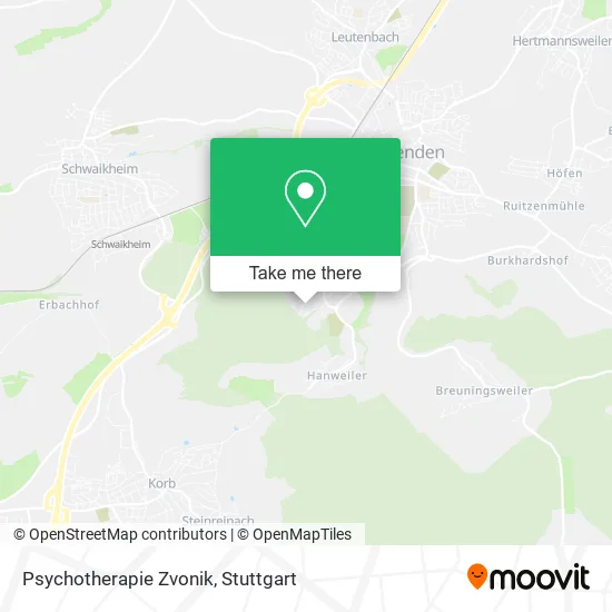 Карта Psychotherapie Zvonik