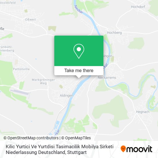 Kilic Yurtici Ve Yurtdisi Tasimacilik Mobilya Sirketi Niederlassung Deutschland map