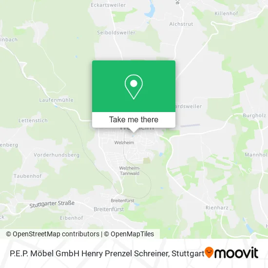 Карта P.E.P. Möbel GmbH Henry Prenzel Schreiner