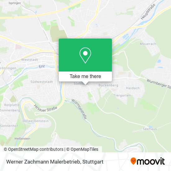 Werner Zachmann Malerbetrieb map