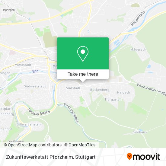 Zukunftswerkstatt Pforzheim map