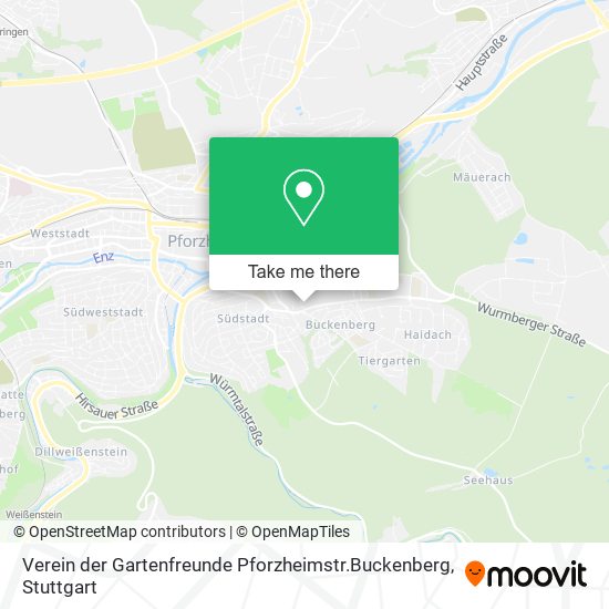 Verein der Gartenfreunde Pforzheimstr.Buckenberg map