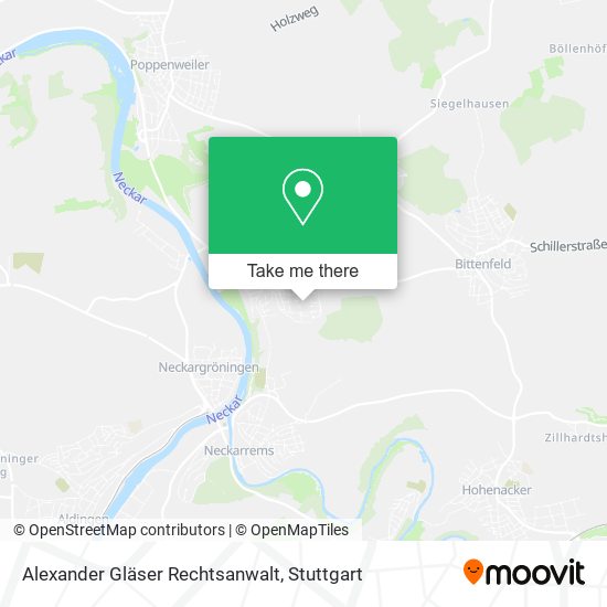 Alexander Gläser Rechtsanwalt map