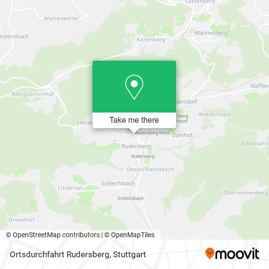 Карта Ortsdurchfahrt Rudersberg