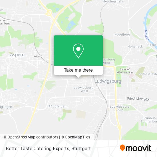 Better Taste Catering Experts map