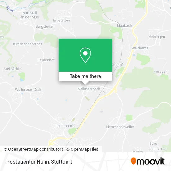 Postagentur Nunn map