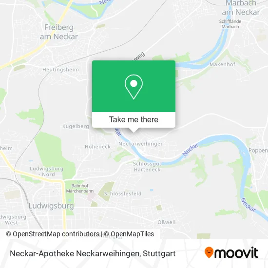 Карта Neckar-Apotheke Neckarweihingen