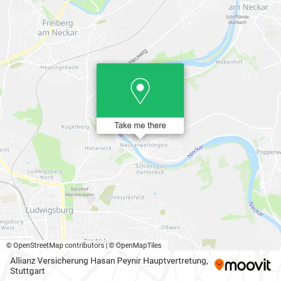 Карта Allianz Versicherung Hasan Peynir Hauptvertretung