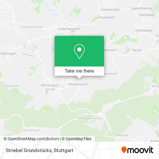 Striebel Grundstücks map