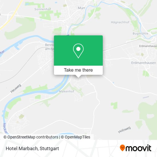 Hotel Marbach map