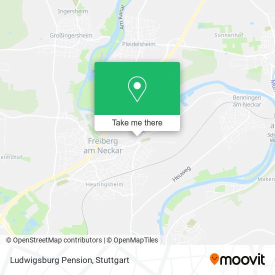 Ludwigsburg Pension map