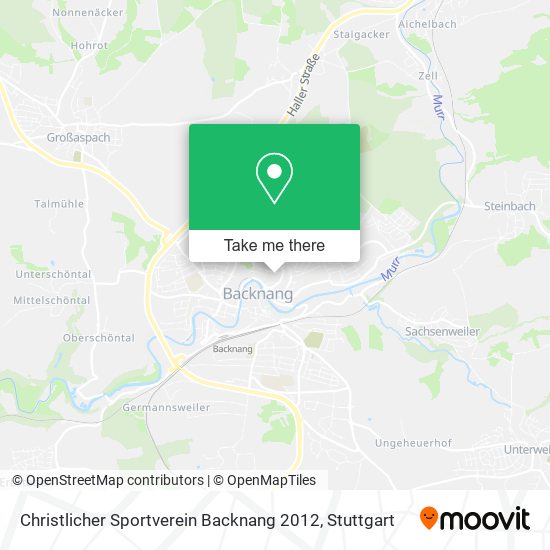 Christlicher Sportverein Backnang 2012 map