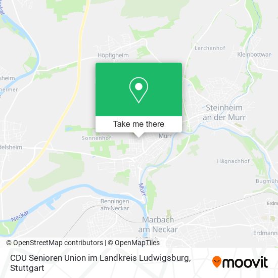 CDU Senioren Union im Landkreis Ludwigsburg map