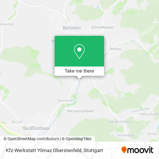 Карта Kfz-Werkstatt Yilmaz Oberstenfeld