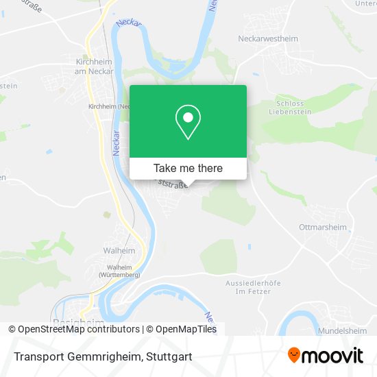 Transport Gemmrigheim map