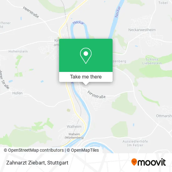 Карта Zahnarzt Ziebart