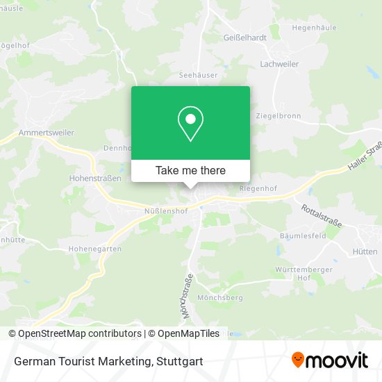 German Tourist Marketing map