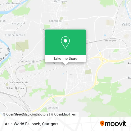 Asia World Fellbach map