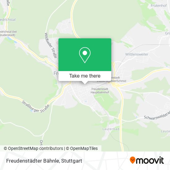 Freudenstädter Bähnle map