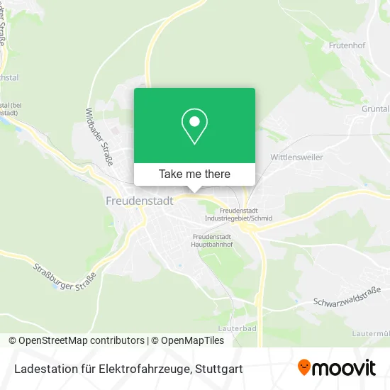 Карта Ladestation für Elektrofahrzeuge