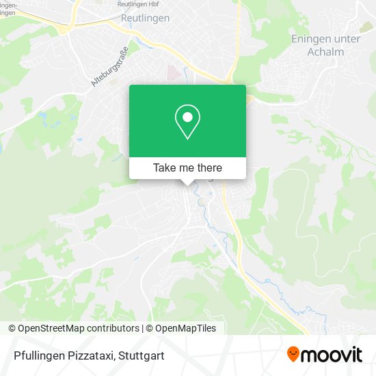 Pfullingen Pizzataxi map