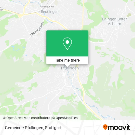 Карта Gemeinde Pfullingen