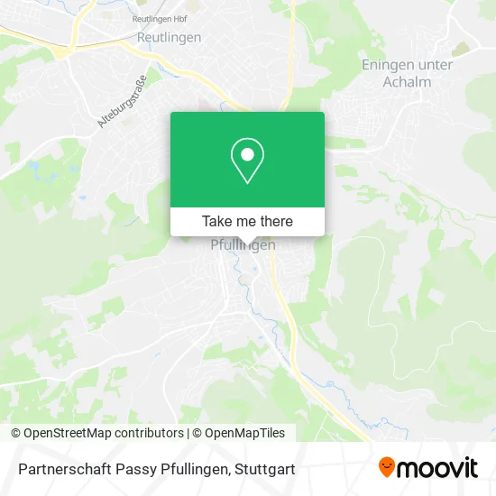 Карта Partnerschaft Passy Pfullingen
