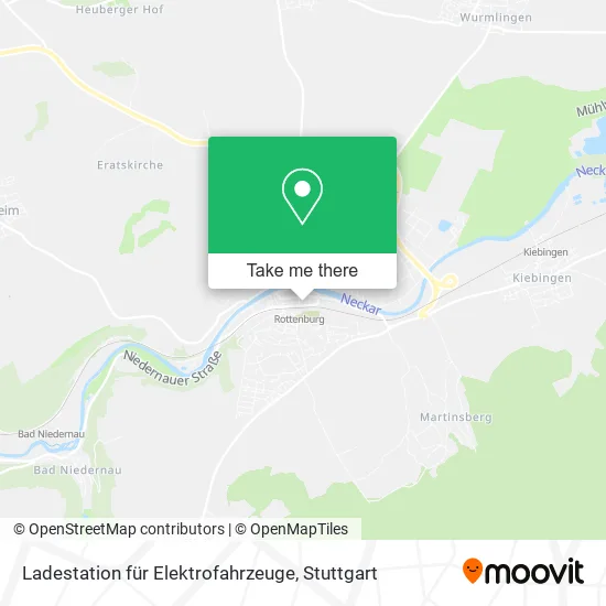 Карта Ladestation für Elektrofahrzeuge