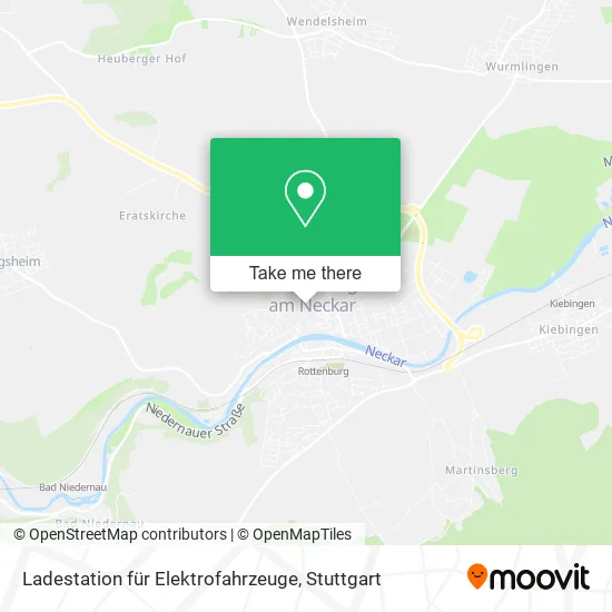 Карта Ladestation für Elektrofahrzeuge