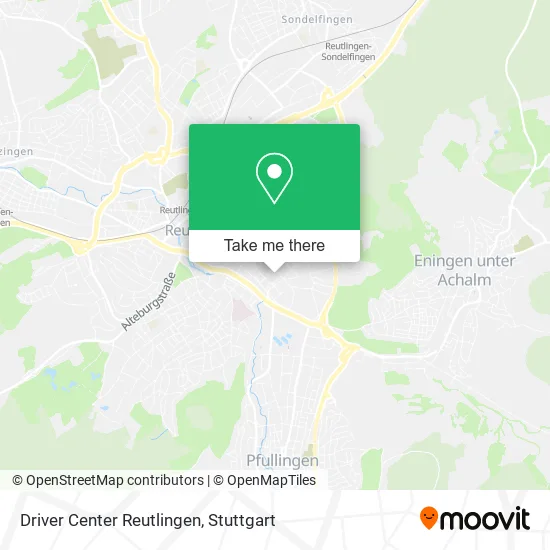 Карта Driver Center Reutlingen