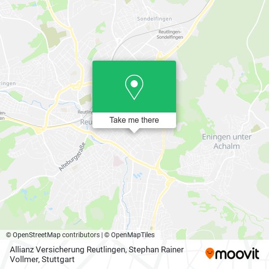 Allianz Versicherung Reutlingen, Stephan Rainer Vollmer map