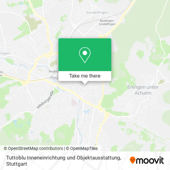 Карта Tuttoblu Inneneinrichtung und Objektausstattung