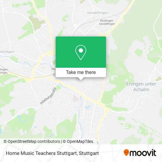 Карта Home Music Teachers Stuttgart