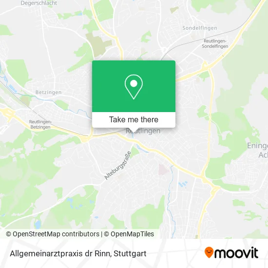 Карта Allgemeinarztpraxis dr Rinn