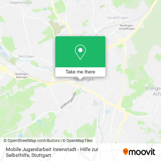Карта Mobile Jugendarbeit Innenstadt - Hilfe zur Selbsthilfe