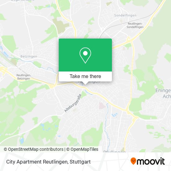 City Apartment Reutlingen map