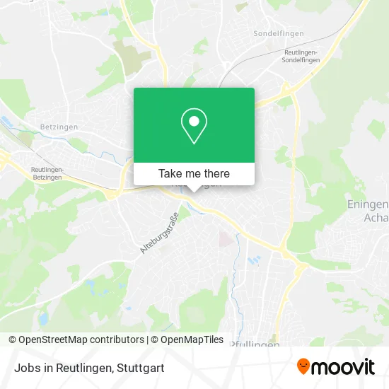 Карта Jobs in Reutlingen