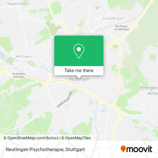 Карта Reutlingen Psychotherapie